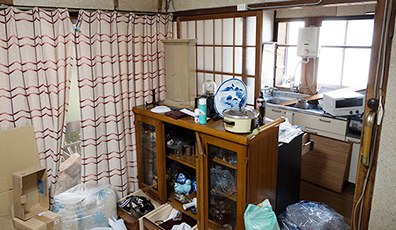 ゴミや物が残っていても